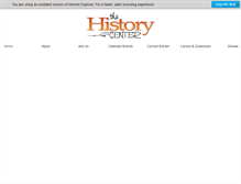 Tablet Screenshot of historycenter.org